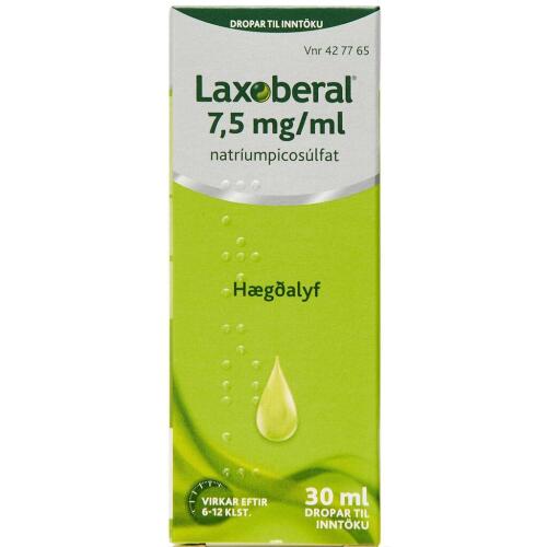 Køb Laxoberal oral dråber 7,5 mg. 30 ml.  online hos apotekeren.dk