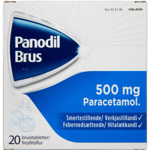 Køb Panodil Brusetablet 500 mg.  online hos apotekeren.dk