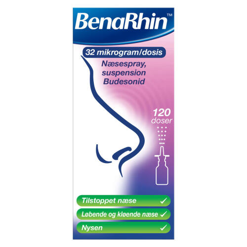 Køb Benarhin Næsespray 21 mg/ds online hos apotekeren.dk