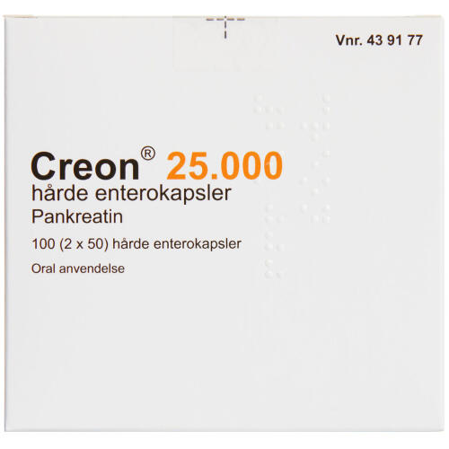 Køb CREON LIPASE 25.000 EP-E ENT online hos apotekeren.dk