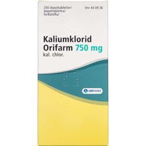 Køb KALIUMKLORID DPTB 750 MG (ORI online hos apotekeren.dk