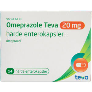 Køb OMEPRAZOLE TEVA KAPSEL 20 MG online hos apotekeren.dk