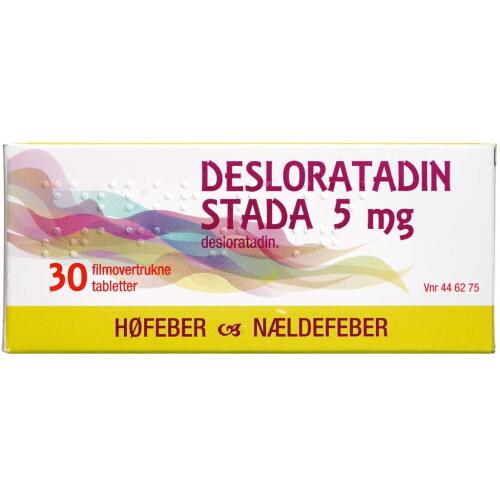 Køb DESLORATADIN TABL 5 MG (STADA online hos apotekeren.dk