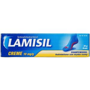Køb Lamisil Creme 10 mg/g, 30 g online hos apotekeren.dk