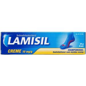 Køb Lamisil Crème 10 mg/g, 30 g online hos apotekeren.dk