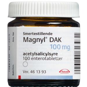 Køb MAGNYL ENTEROTABL 100 MG (DAK) online hos apotekeren.dk