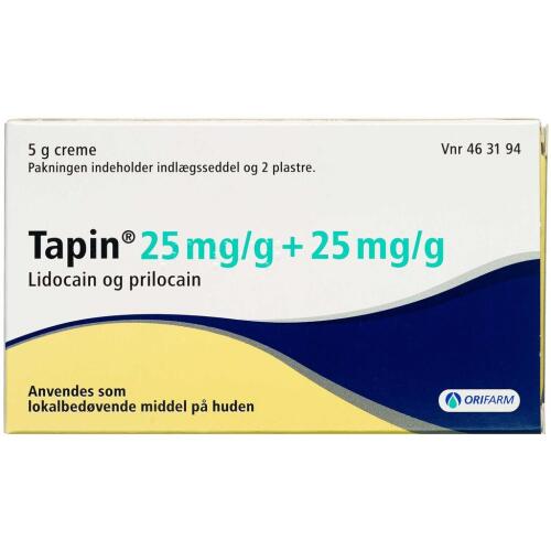 Køb TAPIN CREME 2,5% + 2,5% online hos apotekeren.dk