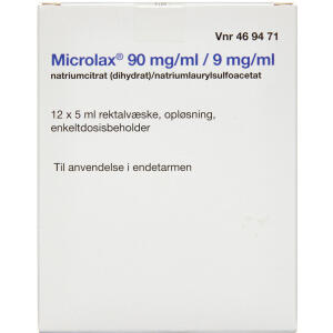 Køb MICROLAX REKT.VÆSK. 9+90MG/ML online hos apotekeren.dk