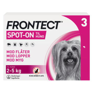 Køb Frontect til hunde spot-on 2-5 kg online hos apotekeren.dk
