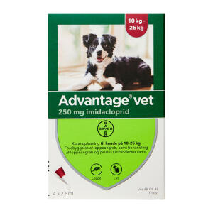 Køb ADVANTAGE VET T/HUND 10-25 KG online hos apotekeren.dk