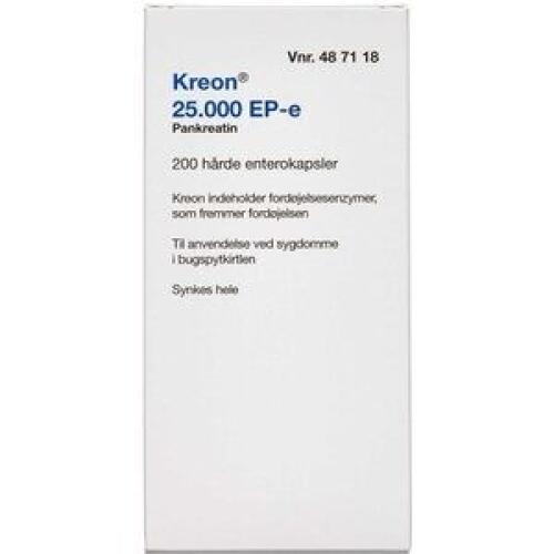 Køb KREON LIPASE 25.000 EP-E ENT online hos apotekeren.dk