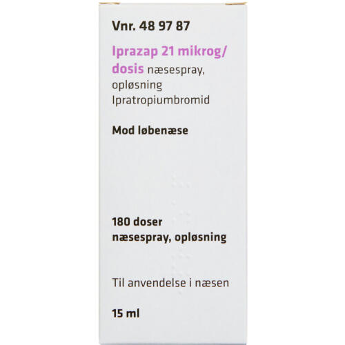 Køb IPRAZAP NÆSESPRAY 21 MIKG/DS online hos apotekeren.dk