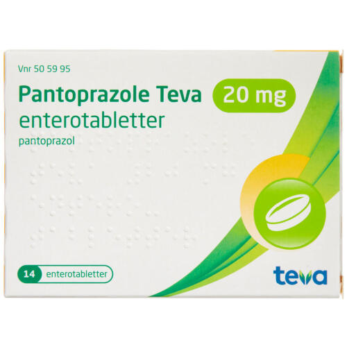 Køb PANTOPRAZOLE TEVA ENTTBL 20MG online hos apotekeren.dk