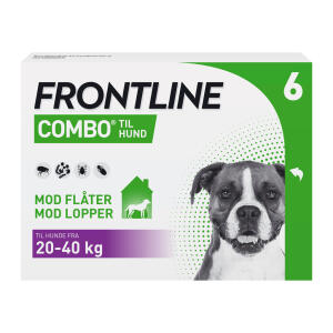 Køb Frontline Combo hund L (20-40 kg) 6 x 2,68 ml online hos apotekeren.dk