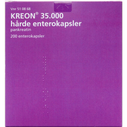 Køb KREON LIPASE 35.000 EP-E KAPS online hos apotekeren.dk
