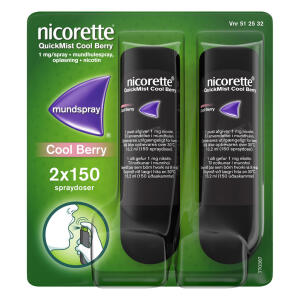 Køb NICORETTE QUICK.COOL BERRY 1MG online hos apotekeren.dk