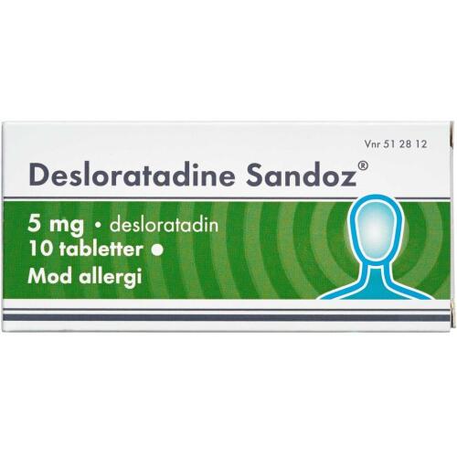 Køb DESLORATADINE TABL 5 MG (SAND online hos apotekeren.dk