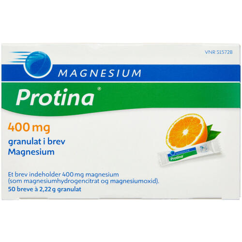Køb MAGNESIUM PROTINA GRAN 400 MG online hos apotekeren.dk