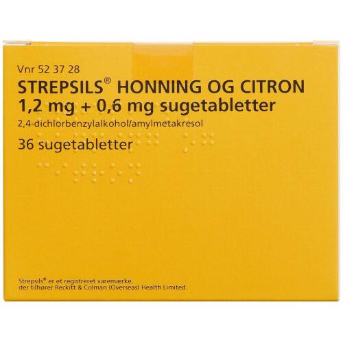 Køb STREPSILS SUGETBL HONNING+CIT online hos apotekeren.dk
