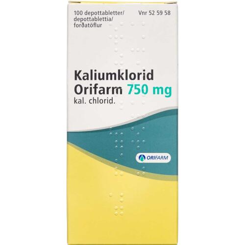 Køb KALIUMKLORID DPTB 750 MG (ORI online hos apotekeren.dk