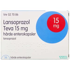 Køb LANSOPRAZOL ENTKAPS 15MG(TEVA online hos apotekeren.dk