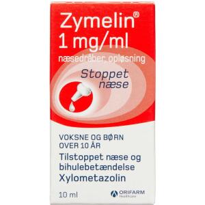 Køb Zymelin Næsedråber opl. 1 mg/ml online hos apotekeren.dk