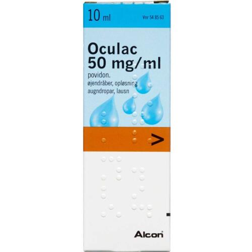 Køb OCULAC ØJENDRÅBER 50 MG/ML online hos apotekeren.dk