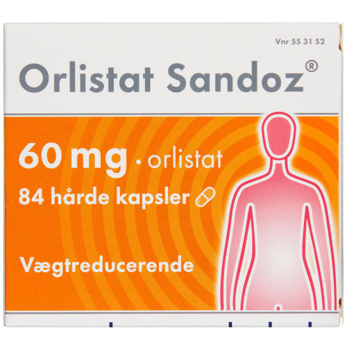 Køb ORLISTAT SANDOZ KAPS 60 MG online hos apotekeren.dk