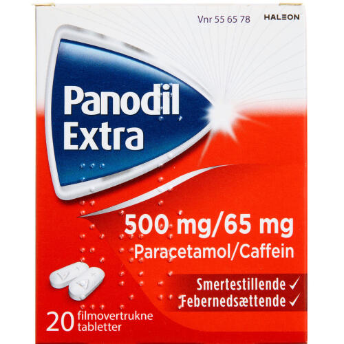 Køb PANODIL EXTRA TABL 500+65 MG online hos apotekeren.dk