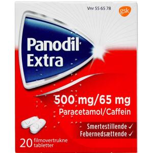 Køb Panodil Extra tablet 500 mg+65 mg, 20 stk online hos apotekeren.dk