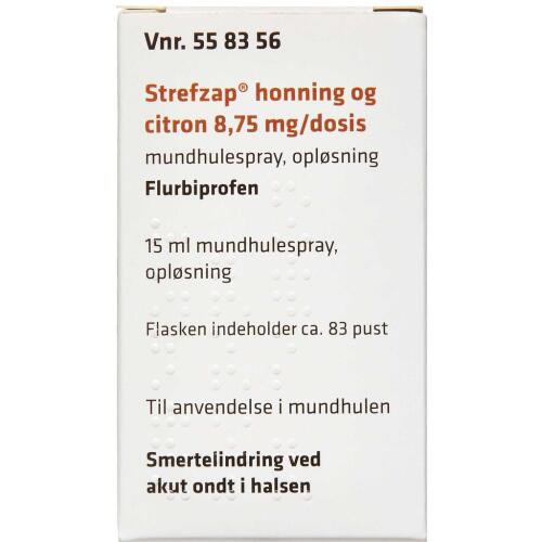 Køb STREFZAP MUNDSPR 8,75MG/3PUST online hos apotekeren.dk