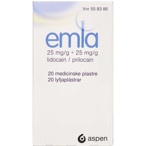 Køb EMLA MEDICINSK PL. 25+25 MG/G online hos apotekeren.dk