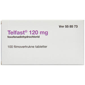 Køb TELFAST TABLET 120 MG online hos apotekeren.dk