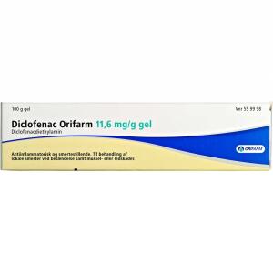 Køb DICLOFENAC GEL 11,6 MG/G (ORIF online hos apotekeren.dk