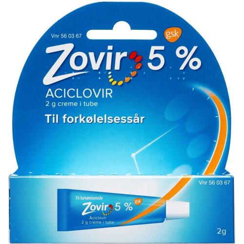 Køb ZOVIR CREME 50 MG/G online hos apotekeren.dk