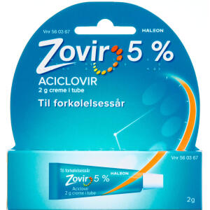 Køb Zovir Crème tube 50 mg/g, 2 g, tube online hos apotekeren.dk