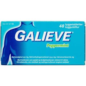 Køb GALIEVE PEPPERMINT TYGGETABL online hos apotekeren.dk