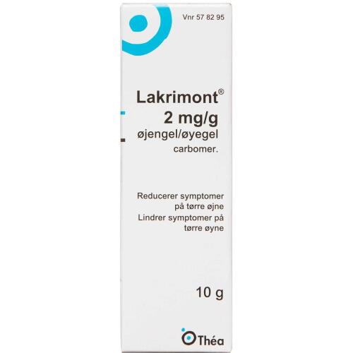 Køb LAKRIMONT ØJENGEL 2 MG/G online hos apotekeren.dk