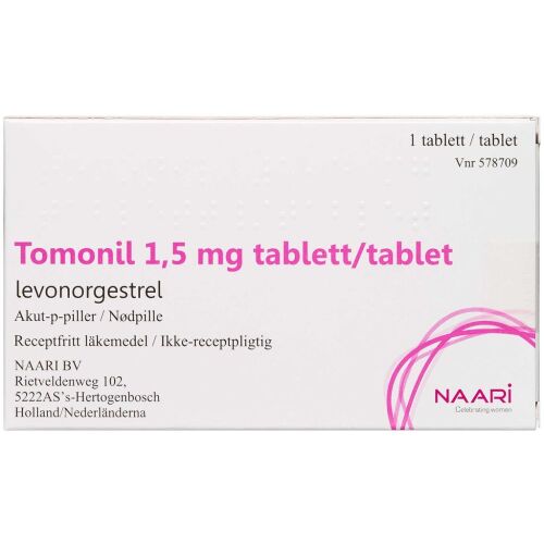 Køb TOMONIL TABL 1,5 MG online hos apotekeren.dk