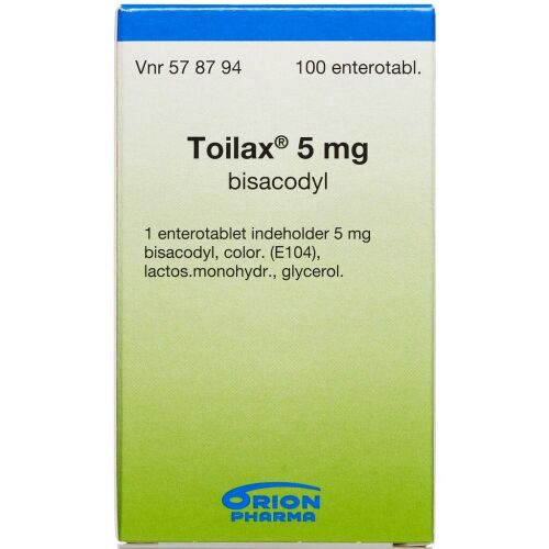 Køb TOILAX ENTEROTABL 5 MG online hos apotekeren.dk