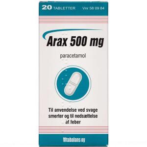 Køb ARAX TABL 500 MG online hos apotekeren.dk