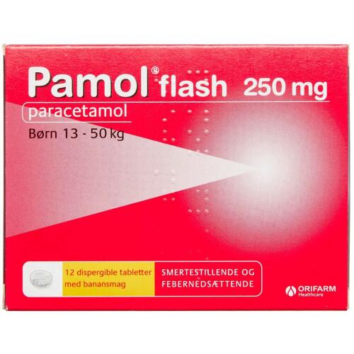 Køb PAMOL FLASH DISP.TABL 250 MG online hos apotekeren.dk