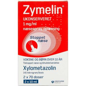 Køb Zymelin Ukons. Næsespray 1 mg/ml  online hos apotekeren.dk