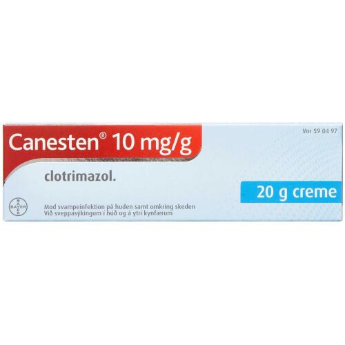 Køb Canesten Creme 10 mg/ml 20 g online hos apotekeren.dk
