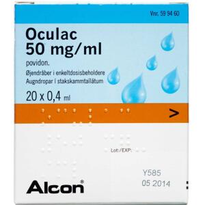 Køb OCULAC ØJENDRÅBER 50 MG/ML online hos apotekeren.dk