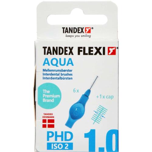 Køb TANDEX FLEXI Mellemrumsbørste - AQUA 6 stk. online hos apotekeren.dk