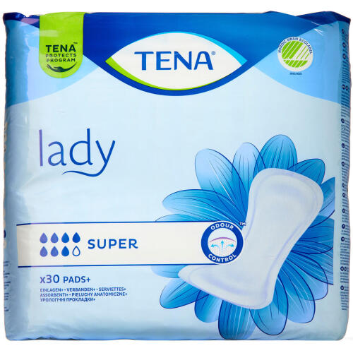 Køb Tena Lady Super Til let inkontinens, 30 stk. online hos apotekeren.dk