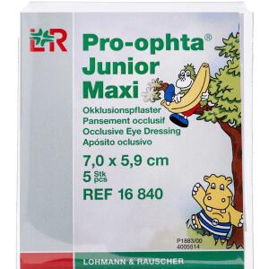 Køb Pro-ophta Junior Maxi Skeleplaster til Børn 7,0x5,9 cm 5 stk. online hos apotekeren.dk