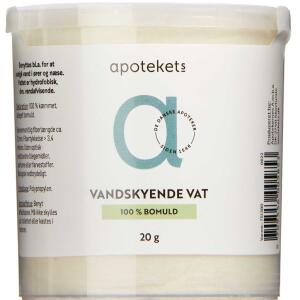 Køb Apotekets Vandskyende Vat 100 bomuld 20 g  online hos apotekeren.dk