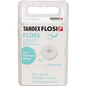 Køb TANDEX FLOSI Tandtråd Rund 25 m online hos apotekeren.dk